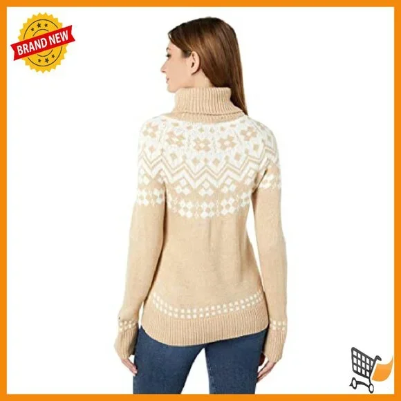 Ribbed Turtleneck Sweater, Acrylic, 25